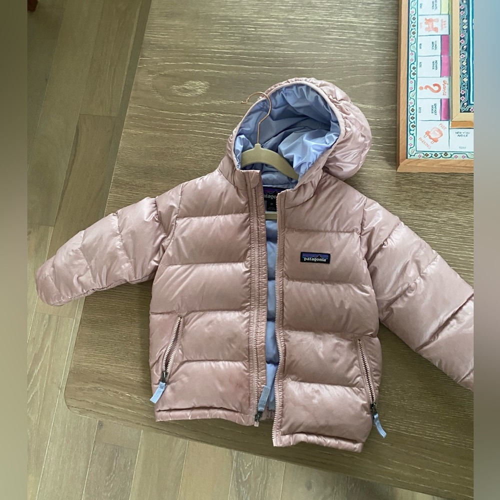 Patagonia puff jacket pink 3T